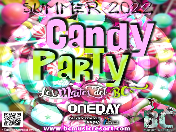 Candy party -2022 Appartements Benidorm Celebrations ™ Music Resort (Recommended for Adults)